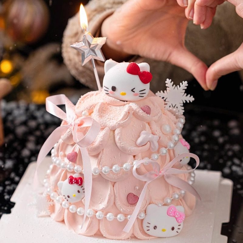新年许愿树hellokitty蛋糕装饰摆件网红kt猫春节跨年甜品烘焙插件,淘宝优惠券,粉丝福利购,淘宝优惠卷