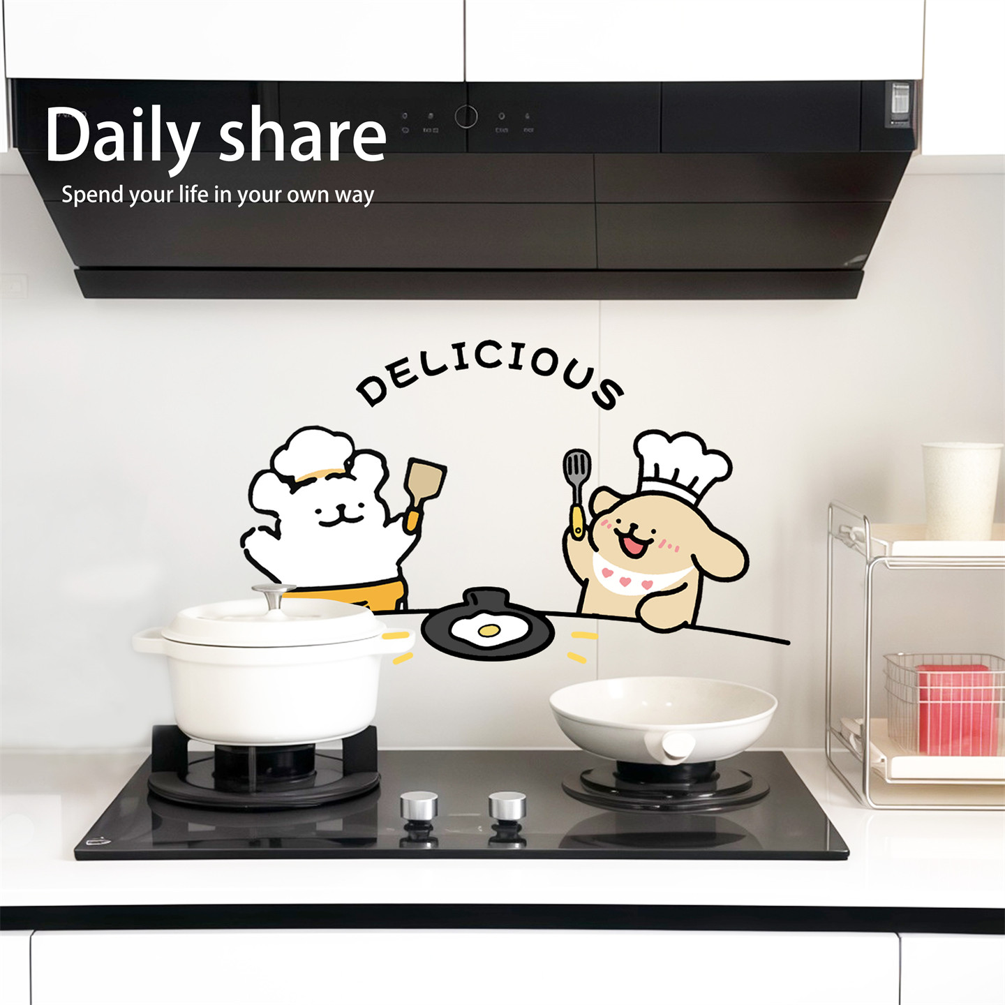 星星人厨房专用瓷砖贴防油贴纸防火耐高温自粘可擦洗灶台用墙纸膜,淘宝优惠券,粉丝福利购,淘宝优惠卷