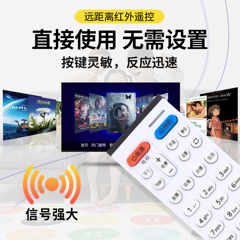 适用于中国电信联通华为EC2108V3 6106 6108高清IPTV机顶盒遥控器通用EC6108V9/V9A/V9C/V9E/V9U 6109-U - 图1