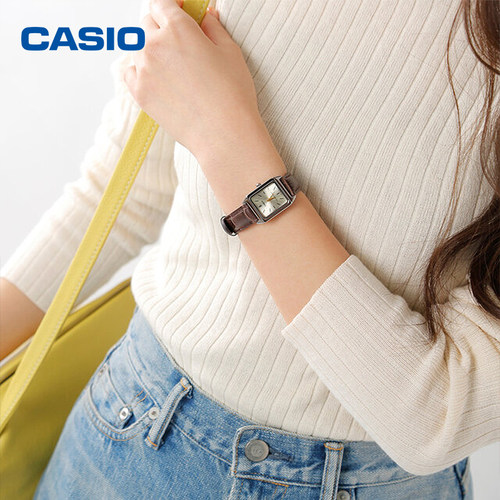casio卡西欧手表女精致小方块官方正品学生电子石英LTP-V007L-7E1 - 图3