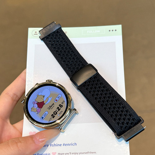 适用荣耀亲选haylou watch手表带活力版针织镂空嘿喽新款磁吸腕带 - 图2