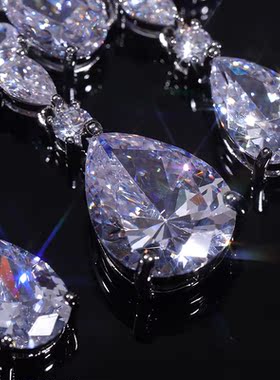 Hera女轻奢超闪锆石项链宴会饰品