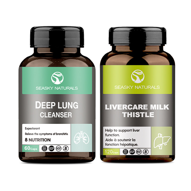 草本清肺 奶蓟草护肝组合装排痰清肺护