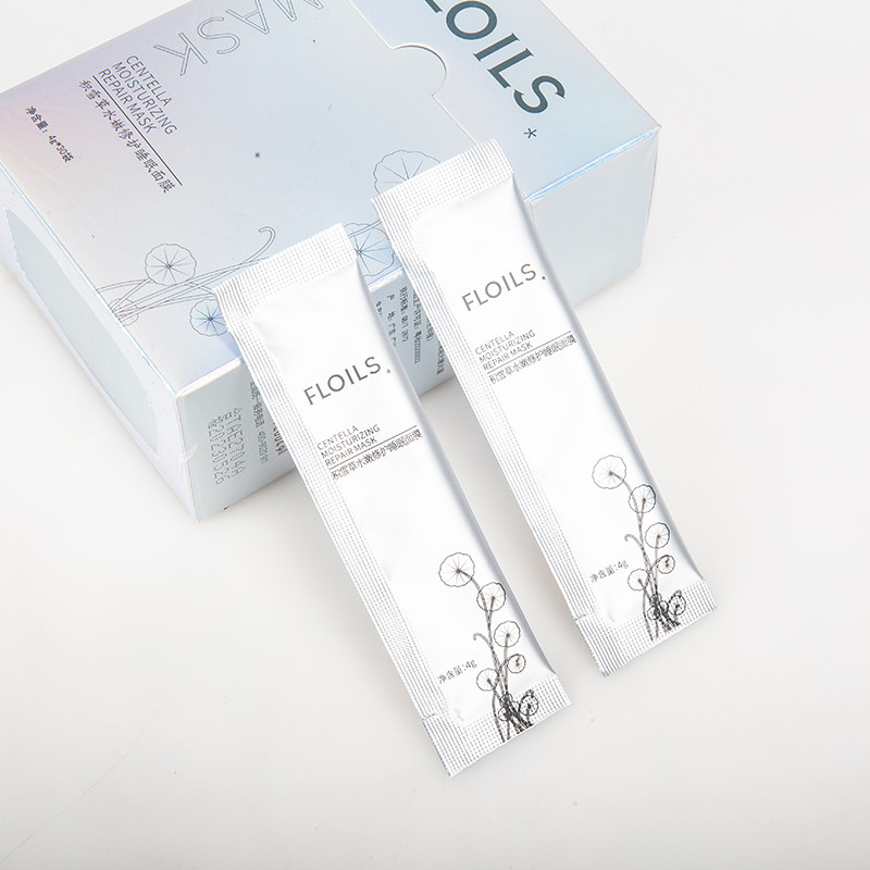 积雪草睡眠急速补水晒后修复水面膜 花蝶草涂抹面膜