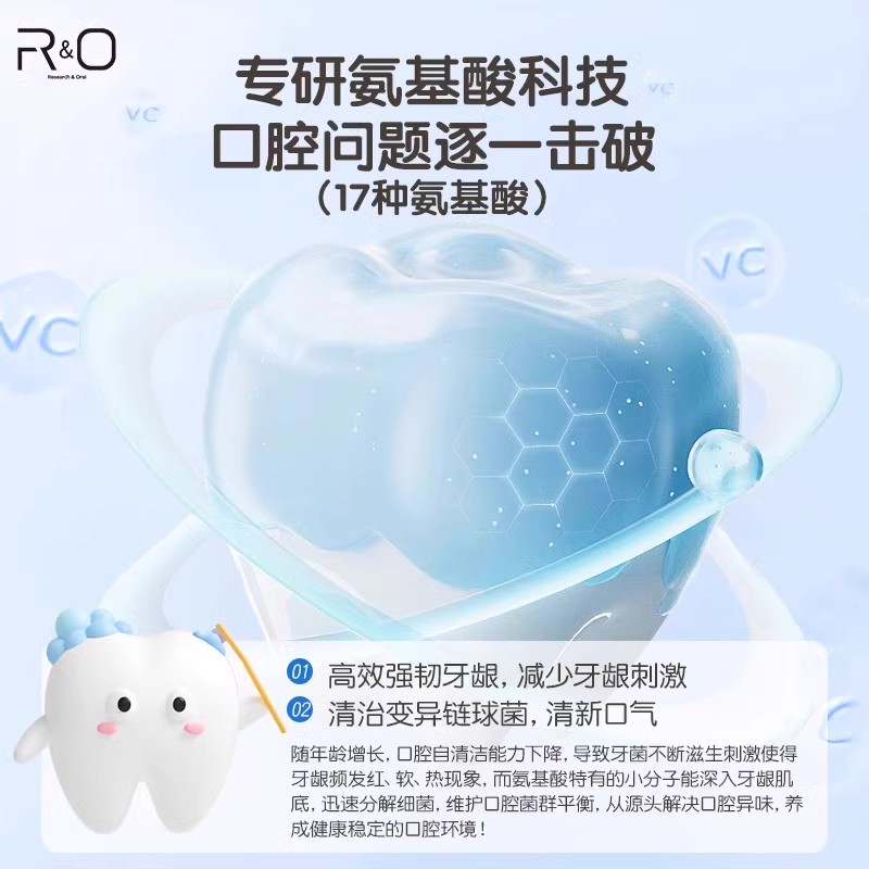 RO洁白牙膏绿茶清新蜂胶消焱祛黄垢去烟渍茶渍咖啡渍爆款小黑盒