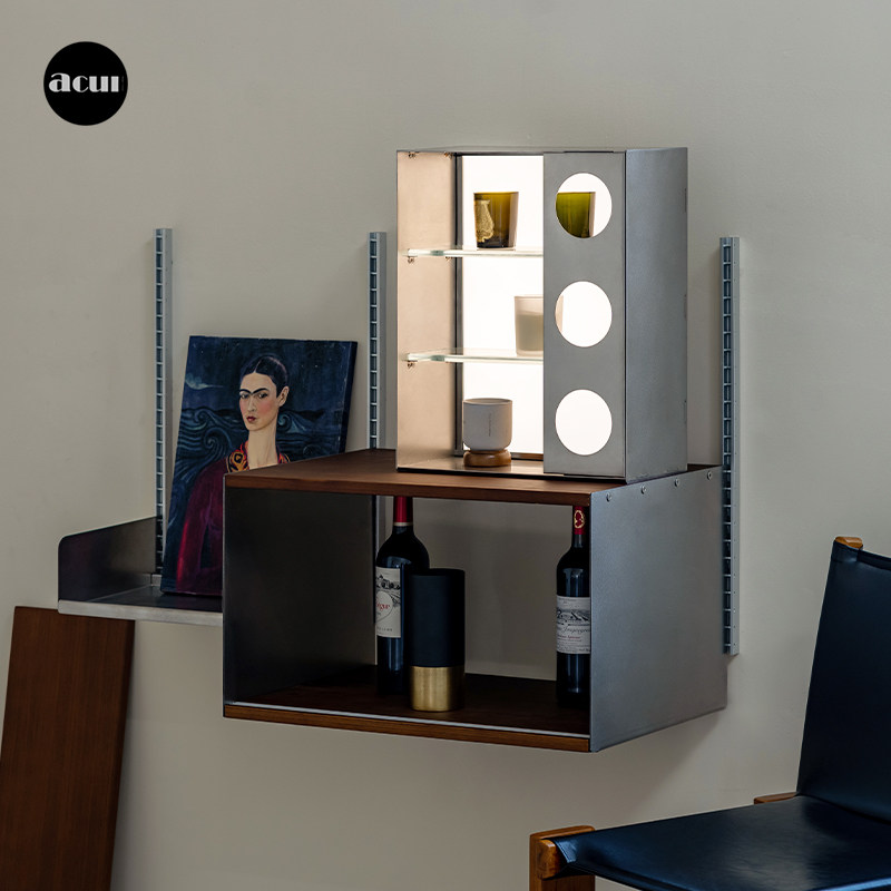 阿崔造屋 皮影柜原创设计一体发光茶具收纳家用多层展示柜收纳柜,淘宝优惠券,粉丝福利购,淘宝优惠卷