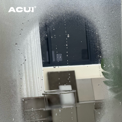 阿崔造屋 Lite版本可壁挂装饰镜原创设计 不锈钢手工乱纹打磨 - 图2