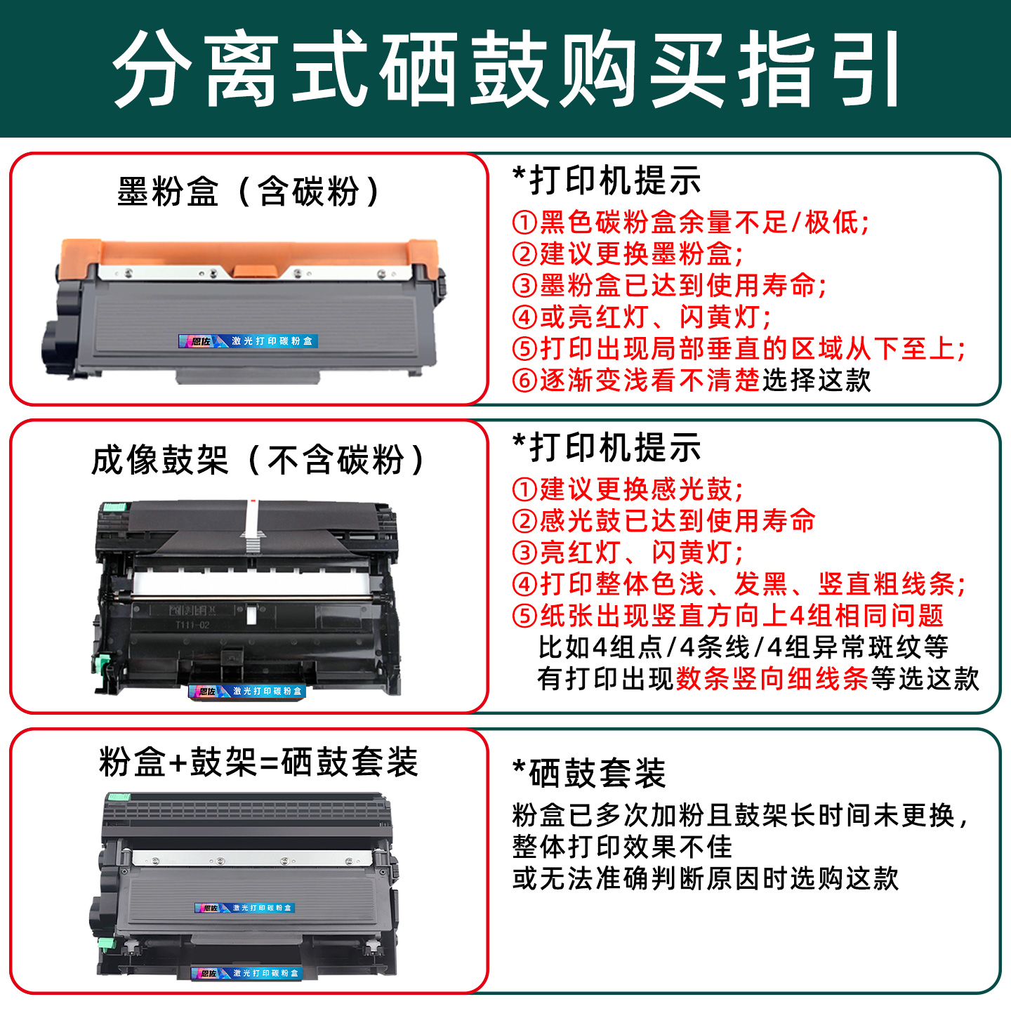适用兄弟MFC-L2700DW硒鼓HL-L2320D 2340DW 2365DW 2380DW打印机墨盒HL-L2300D 2305W DCP-2540DW粉盒TN2360 - 图2