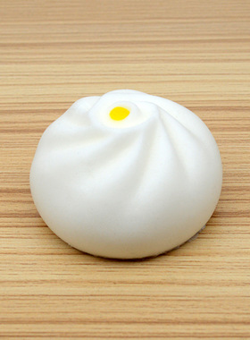 工厂直销慢回弹大号6cm真包子柔软可捏Pu真馒头玩具挂件