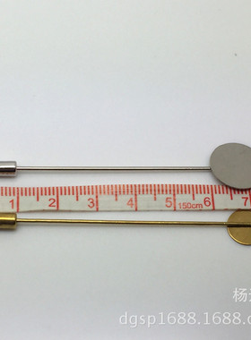 7cm-8cm合金树叶片不锈钢胸针， 圆片别针，DIY配件厂家