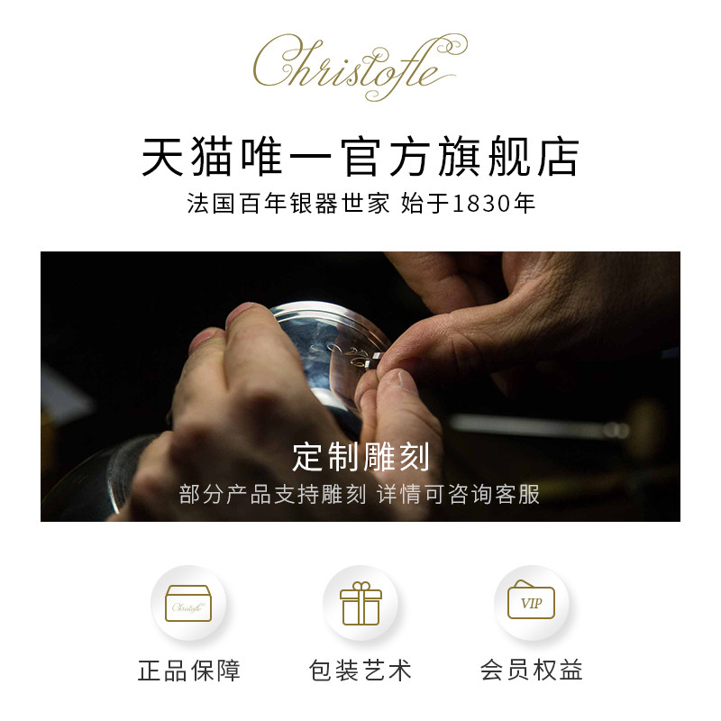 CHRISTOFLE昆庭Beebee智趣蜜蜂镀银儿童学生量尺送礼家用直尺20cm - 图3