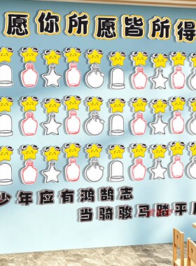 心愿墙贴学生新学期中考