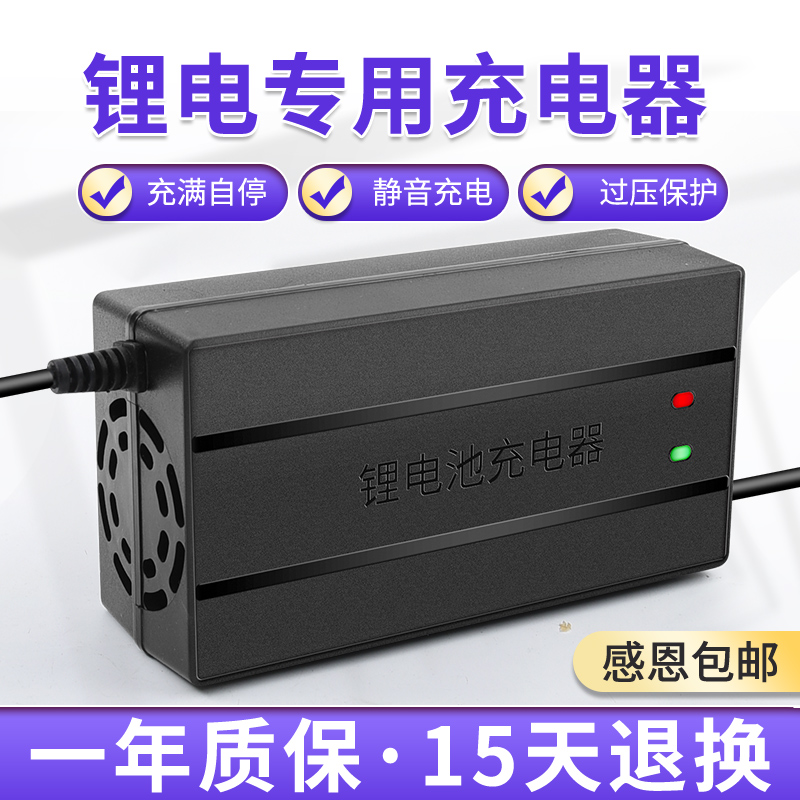 全新锂电池电动车充电器48V60V72V5A8A大功率铁锂聚合物锂电快充-图0