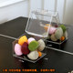 Dust-proof makeup remover cotton transparent small items storage box