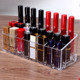 Transparent deepened desktop lipstick storage box for lipstick, lip glaze, multi-grid nail polish box, cosmetics display stand