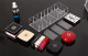 Eyeshadow lipstick drawer divided cosmetics storage box