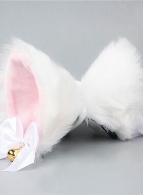 日系猫耳朵发卡毛绒仿真兽
