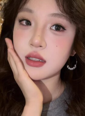 银色闪钻圈圈耳环耳圈女精致显脸小耳钉2026新款独特高级质感耳钉