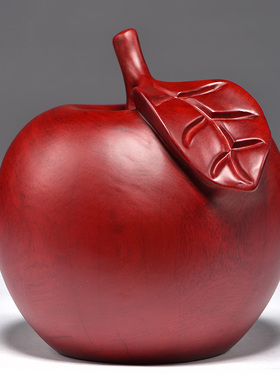 苹果客厅摆件陈古花梨木