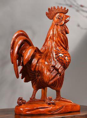 木雕十二生肖家居客厅送礼工艺品