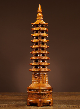 文昌塔家居客厅办公室红木雕刻