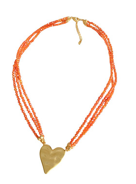 QUEENSKY铜镀18K金水晶女项链