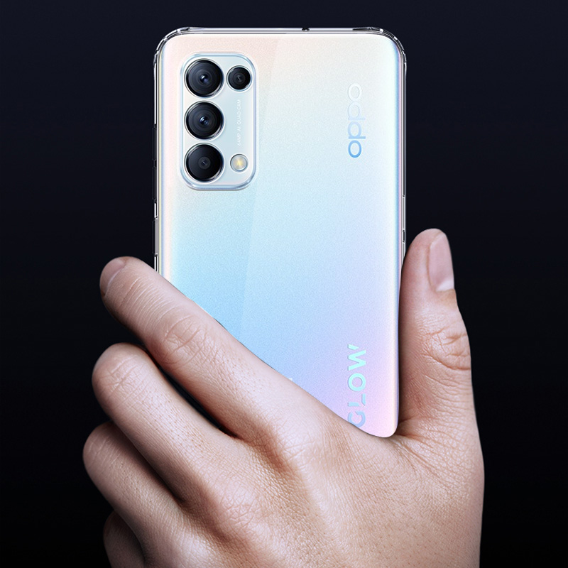 OPPO Reno5K手机壳透明软壳/微磨砂黑色保护套全包防摔男女款 - 图0