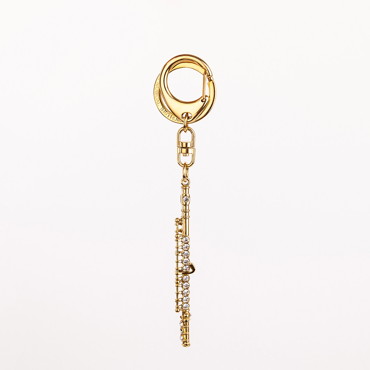 Roi music长笛礼物14K镀金钥匙扣挂件管乐专业生日送人声音汇,淘宝优惠券,粉丝福利购,淘宝优惠卷