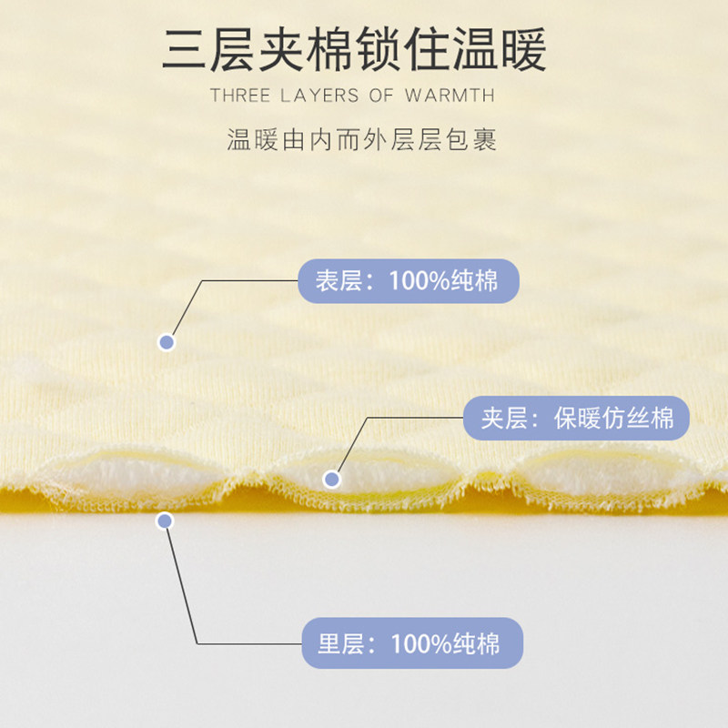 婴儿裤子纯棉宝宝保暖秋裤男童秋冬加厚儿童内衣三层夹棉女童内穿,淘宝优惠券,粉丝福利购,淘宝优惠卷