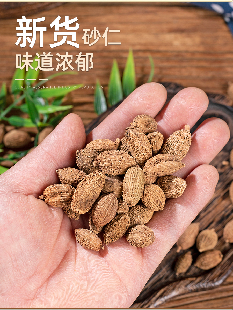 砂仁中药材500g砂仁香料毛砂仁干果可砂仁粉卤水炖肉香料大全砂仁 - 图0