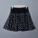 Double-layer chiffon short skirt polka dot summer anti-exposure a