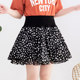 Double-layer chiffon short skirt polka dot summer anti-exposure a