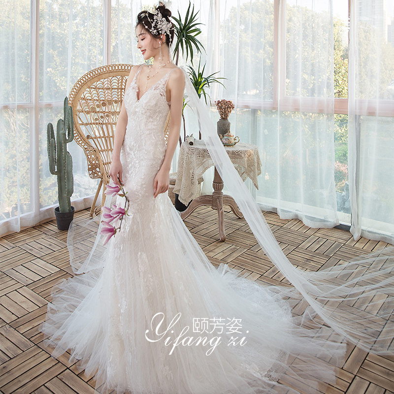 颐芳姿2020新款鱼尾婚纱新娘收腰 颐芳姿婚纱
