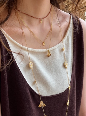 SAOYA Provence 南法小众独特个性设计感气质长款项链女锁骨链