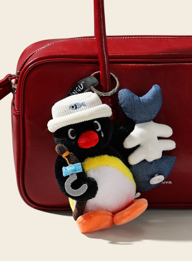 正版pingu企鹅送男生钓鱼佬礼物