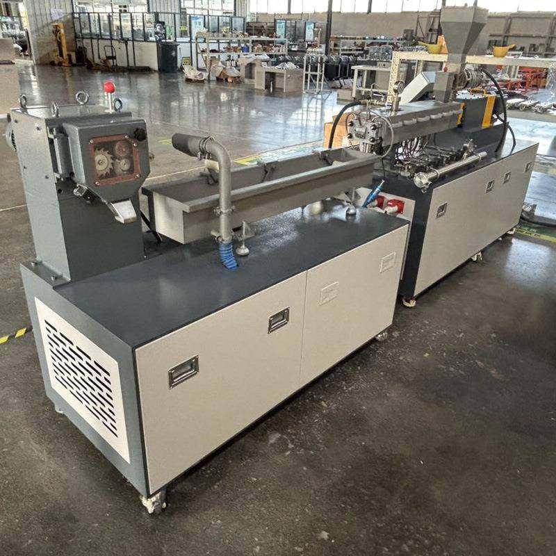 双螺杆挤出机PE/EVA填充母粒改性塑料造粒实验室混炼挤出机,淘宝优惠券,粉丝福利购,淘宝优惠卷