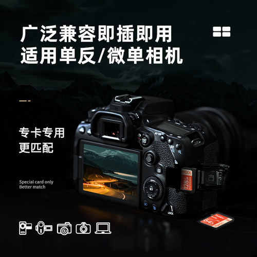 适用于佳能相机R50内存SD卡200D二代g7x2/3储存卡600D/700D存储卡 - 图1