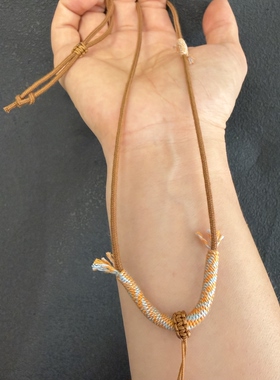 手工编织包芯棉项链绳子黄金吊坠挂绳玉佩翡翠蜜蜡牌子粗男女款