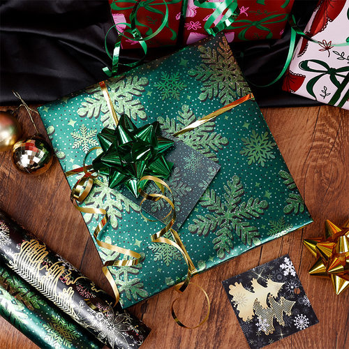 Christmas Gift Wrapping Paper Roll 圣诞节情人节礼物包装纸卷 - 图0