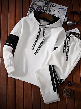 Men's sports hoodie+sweatpants casual set男卫衣+卫裤休闲套装