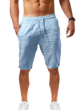 Men's Summer Large Loose Linen Shorts男夏季大码宽松亚麻短裤
