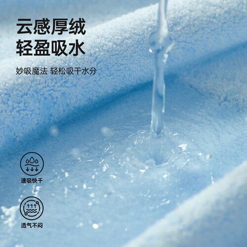 洁丽雅干发帽7A抑菌吸水柔软2026年新款女洗头免吹擦干发包头发巾 - 图0