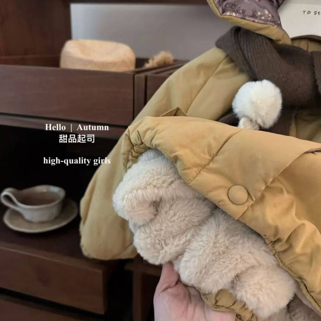 女童漂亮洋气厚外套2025新款今年流行爆款小童保暖棉衣巨好看冬装,淘宝优惠券,粉丝福利购,淘宝优惠卷