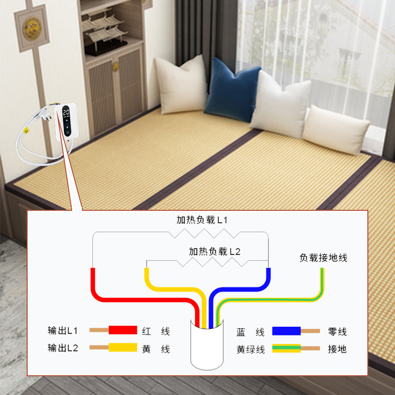 韩国榻榻米电热板温控器静音单控电暖炕定时调温控制器温度可调 - 图2