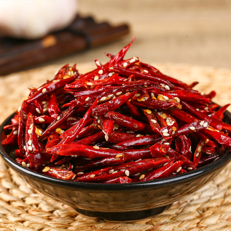 贵州特产香酥辣椒脆希流哥芝麻香脆椒油炸零食下酒菜羊肉粉辣椒丝,淘宝优惠券,粉丝福利购,淘宝优惠卷