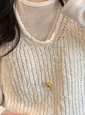 极简项链女秋冬休闲百搭毛衣配饰