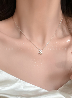 法式珍珠百分比吊坠高级感项链