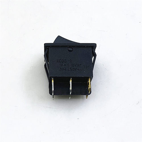 KCD3-2船型开关油汀电暖气电饼铛电炒锅六脚30A电源开关按钮带灯 - 图1