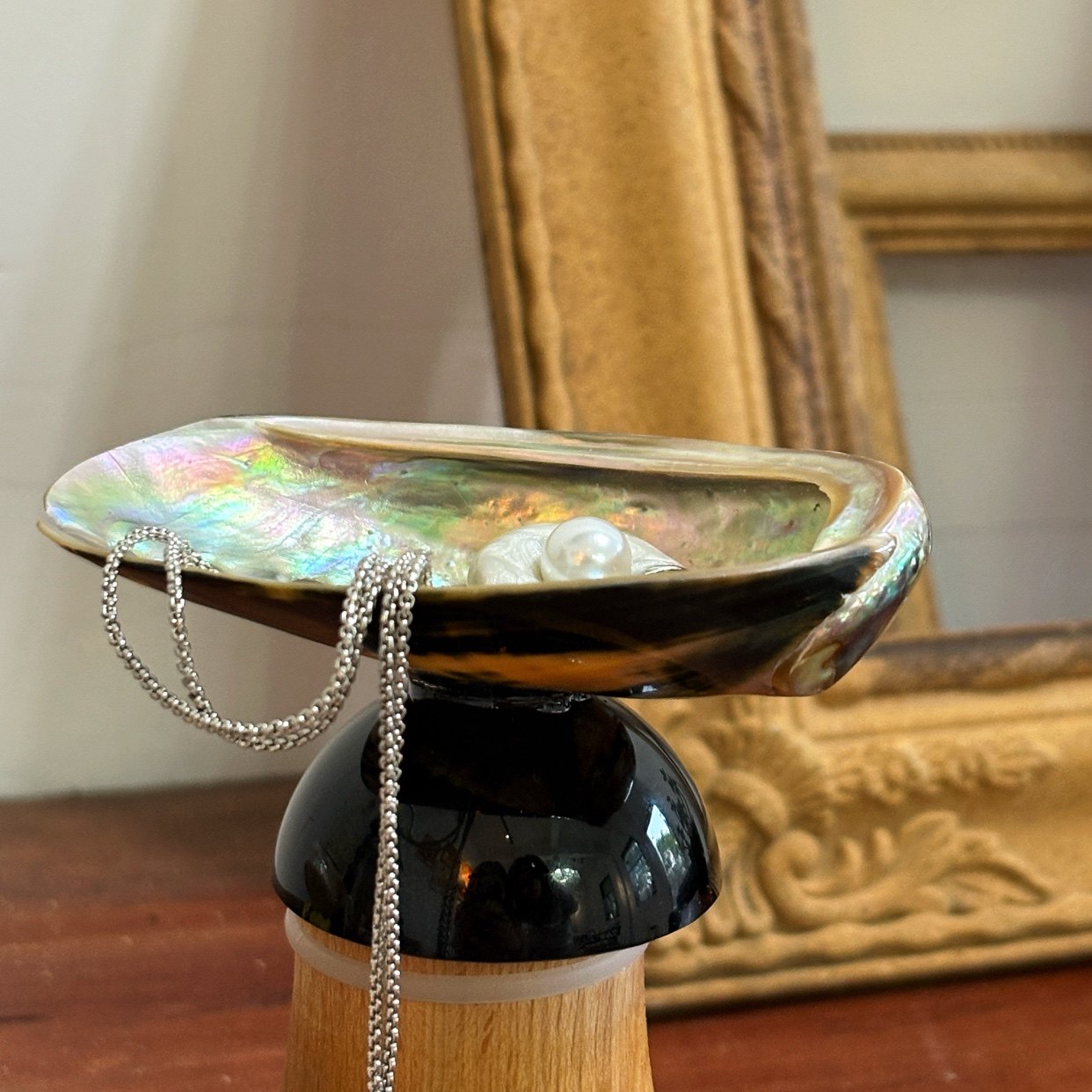 IN Chaos小众天然贝壳彩色玻璃底座首饰托盘味碟甜品盘水果盘食盘,淘宝优惠券,粉丝福利购,淘宝优惠卷