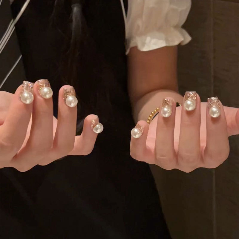 【不掉皮珍珠】韩国质感凹面半圆珍珠美甲饰品高品平底米白色指甲,淘宝优惠券,粉丝福利购,淘宝优惠卷